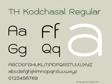 THKodchasal Version 1.100 Font Sample