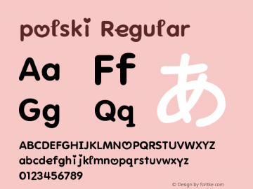 polski 1.0 Font Sample