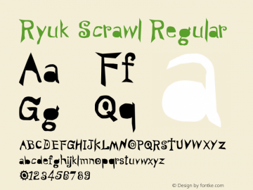 Ryuk Scrawl Version 1.000图片样张