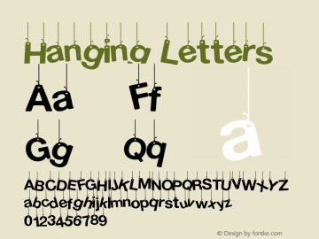 Hanging Letters Version 1.00 February 17, 2014, initial release图片样张