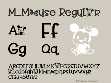 M_Mouse 1.0 Font Sample