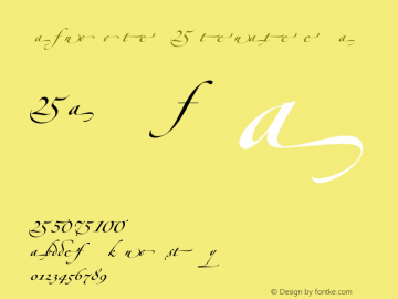 Zapfino Forte LT Alternate Regular Version 1.000;PS 001.000;Core 1.0.38 Font Sample