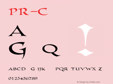 PR-Columban demo Feb 24 2013 Font Sample