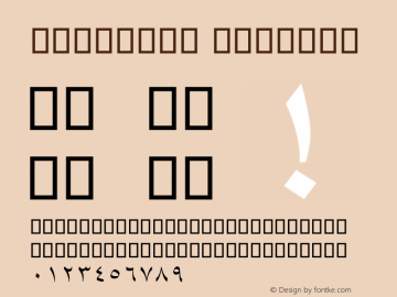 shaqayeq 1 Font Sample