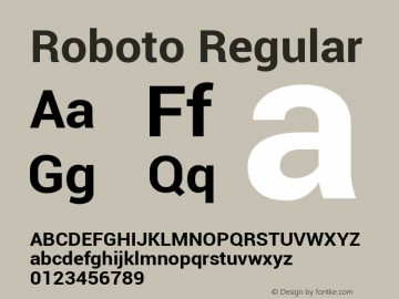 Roboto Bold Version 1.00000; 2011; ttfautohint (v1.6) Font Sample