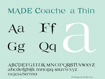 MADECoachella-Thin Version 1.000 PERSONAL USE Font Sample