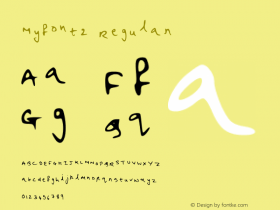 Myfont2 Regular Version 001.001图片样张