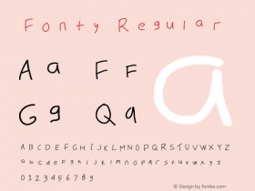 Fonty 1.0 Font Sample