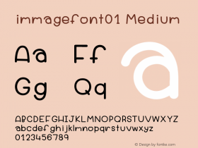 immagefont01 Version 001.000 Font Sample