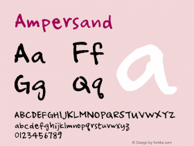 Ampersand Version 1.00 May 29, 2005, initial release图片样张