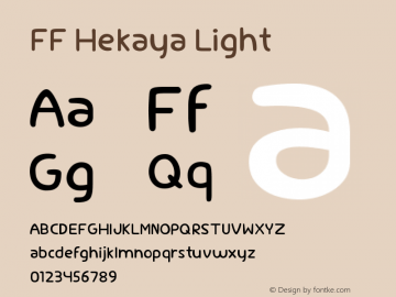 FFHekaya-Light Version 1.000;PS 001.000;hotconv 1.0.88;makeotf.lib2.5.64775 Font Sample