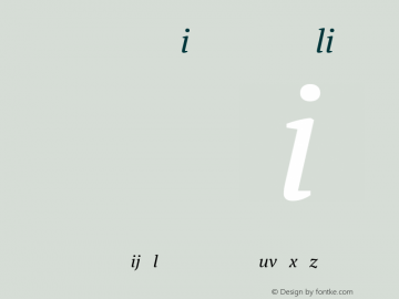 PT Serif Italic Version 1.001 Font Sample