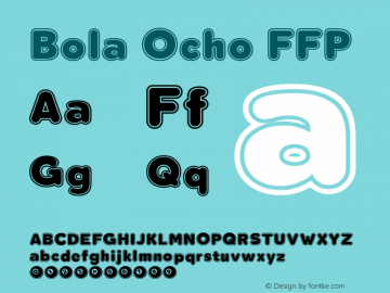 Bola Ocho FFP Version 1.188 Font Sample