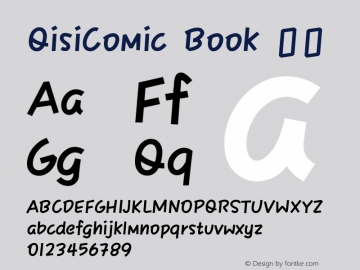 QisiComic Book 常规 Version 1.00 Font Sample
