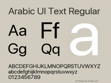 ArabicUIText Version 2.00;April 12, 2021;FontCreator 13.0.0.2683 64-bit Font Sample