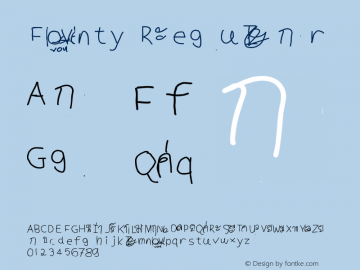 Fonty 1.0 Font Sample