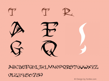 Tribal Two 1.0 Font Sample