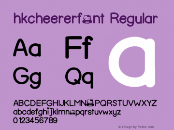 hkcheererfont 1.0 Font Sample