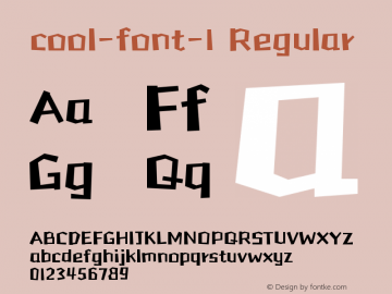 cool-font-1 1.0 Font Sample