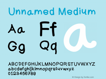 Unnamed Version 001.000 Font Sample