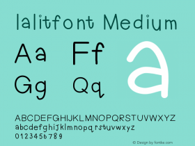 lalitfont Version 001.000图片样张