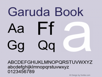 Garuda Version 2.64: 2011-04-23 Font Sample
