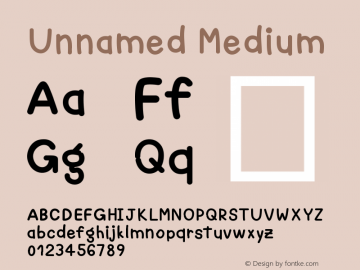 Unnamed Version 001.000 Font Sample