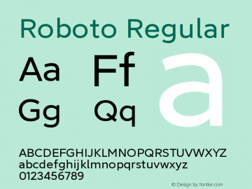 Roboto Version 2.138;September 7, 2019;FontCreator 11.5.0.2427 64-bit Font Sample