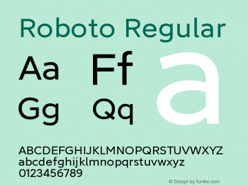 Roboto Version 2.138;September 7, 2019;FontCreator 11.5.0.2427 64-bit图片样张