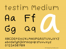 testim Version 001.000 Font Sample