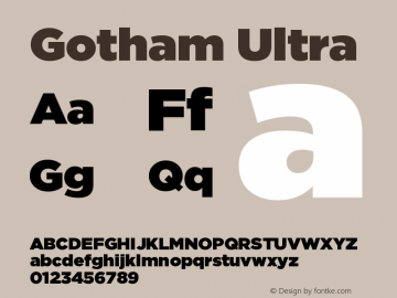 Gotham-Ultra Version 1.200图片样张