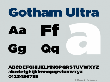 Gotham-Ultra Version 1.200图片样张