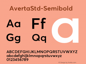 ☞AvertaStd-Semibold Version 1.008;com.myfonts.intelligent-foundry.averta-standard.semibold.wfkit2.j4Mr Font Sample