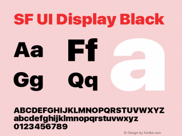 SF UI Display Black 11.0d44e2图片样张