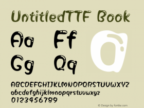 UntitledTTF Version 1.0 Font Sample