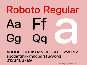 Roboto Version 2.138;January 20, 2021;FontCreator 12.0.0.2565 64-bit Font Sample