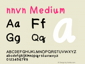 nnvn Version 001.000 Font Sample