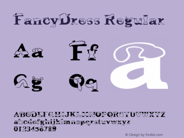 FancyDress Regular Wed May 28 04:26:18 1997; 1.20 Font Sample