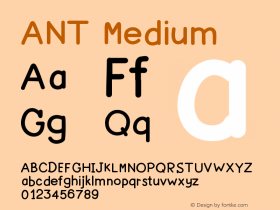 ANT Version 001.000 Font Sample