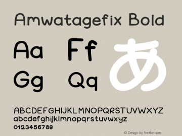 Amwatagefix-Bold Version 001.000图片样张