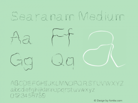 Searanam Version 001.000 Font Sample