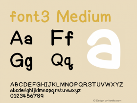 font3 Version 001.000图片样张