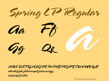 Spring LP Regular 001.000图片样张