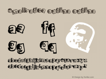 Smellvetica Outline Outline Macromedia Fontographer 4.1.3 4/11/99 Font Sample