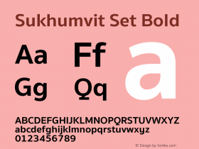 Sukhumvit Set Bold 9.0d2e1图片样张