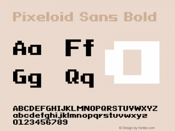 Pixeloid Sans Bold 0.1图片样张