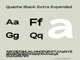 Quache Black Extra Expanded 1.001图片样张