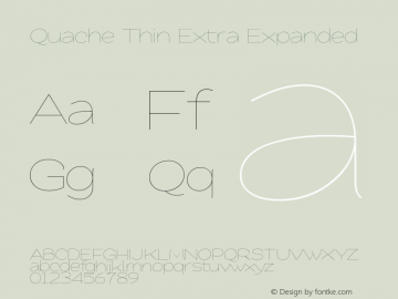 Quache Thin Extra Expanded 1.001图片样张