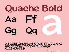 Quache Bold 1.001图片样张