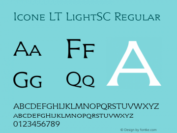Icone LT LightSC Regular Version 1.0图片样张